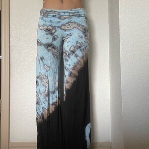 Fold-over waist Wide Leg Yoga Pants